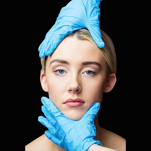 Woman receiving masseter Botox treatment for jaw slimming and TMJ relief